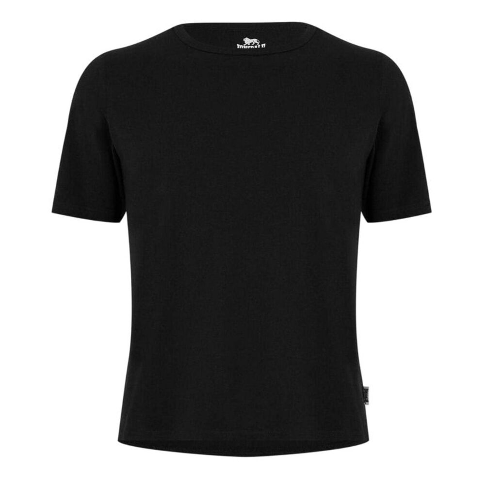 Lonsdale Mens Plain Crew Neck / Black